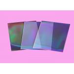 Thickness Custom Double Clear Holographic Card Sleeves Rainbow Effects