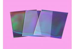 China Thickness Custom Double Clear Holographic Card Sleeves Rainbow Effects supplier