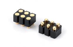 China 6 Pin Pogo Pin Connector With Spring Contact Easy Maintenance And Replacement supplier