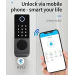 IP65 TTlock Bluetooth Controlled Door Lock Biometric Finger Print