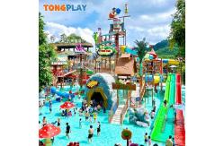 China Adventure  Splash Water Playground ODM Fiberglass Pool Water Slide supplier
