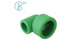 China Green Water Supply PN25 PPR Reducing Bend With Socket Welding Way supplier