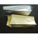 Laminated Unprinted Plastic Pouches Packaging , Food Coffee Bean Packaging for sale