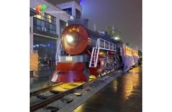 China Playground Exhibition Plaza Decorative Metal Train Rust Resistance supplier