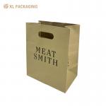 Wholesale Custom Brown Kraft Disposable Paper Bag For Food Packaging Takeaway With Handle for sale