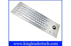 China Panel Mount Illuminated Metal Keyboard High Resistant With Optical Trackball supplier