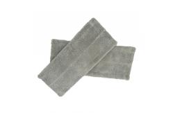 China Grey Flat Floor Wet Mop Pads 80% Polyester 20% Polyamide 450gsm supplier