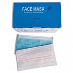 Latex Free 3 Ply Disposable Face Mask , Surgical Face Mask With Elastic Earloop