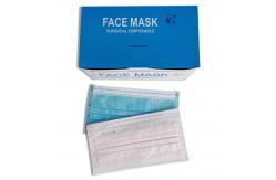 China Latex Free 3 Ply Disposable Face Mask , Surgical Face Mask With Elastic Earloop supplier