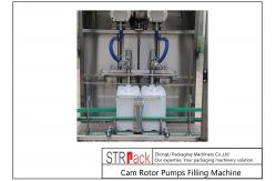 China SUS316L Two Heads Cam Rotor Pumps Filling Machine For Chunk Paste supplier
