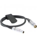 19.7 Inches Camera Power Cable Lemo 3 Pin Male Steadicam Zephyr To 6 Pin Female for sale