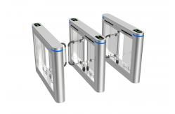China High Security Entrance Swing Turnstile Barrier Gate With Qr Code Scanner Face Recognition supplier