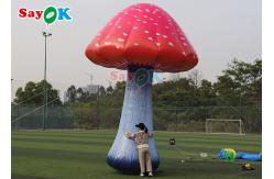China Giant Inflatable Mushroom Model Plant For Wonderland Blow Up Mushroom With Flower supplier