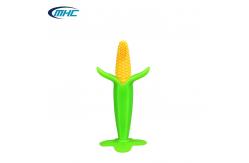 China Corn Shape Unisex Silicone Baby Teether Teething Infant Toothbrush Teether supplier