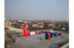 China Custom High Density, PVC Tarpaulin Inflatable Paint Bunker Trampoline Combo supplier