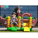 Outdoor Pirate Jump Castle Inflatable Trampoline With Slide For Children
