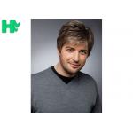 New Arrival Friendly Best Selling Men MaleShort Synthetic Hair Wigs With Side Bang for sale