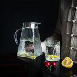 Heat Resistant Glass Water Pitcher 1500ml / 1800ml Capacity Refrigerator Safe