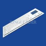 Vandalproof Panel Mount Kiosk Keyboard With Flush / Flat Keys And Touchpad