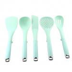 Non Stick Silicone Cooking Utensils Kitchen Set 5 Pcs Of Scraper Shovel Spoon