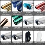 Free Sample One Way Vision Mirror Window Tint Film Anti Shatter Safety Security Film Building Glass Protect for sale