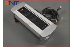 China Manual Flip Up Conference Table Power Socket Interconnection Box 110V - 240V AC supplier