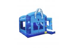 China 0.55mm PVC Inflatable Obstacles Course For Amusement Parks supplier