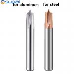4 Flute Inner Radius End Mill For Steel Cutter V Grove Router 60 90 120 Degree for sale