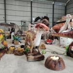 220V 380V Realistic Animatronic Dinosaur Parasaurolophus Model for sale