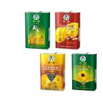 18L Cooking Oil Bucket Plastic Handle Large Rectangular Metal Tins for sale