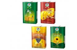 China 18L Cooking Oil Bucket Plastic Handle Large Rectangular Metal Tins supplier