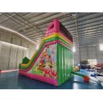 Amusement Park Inflatable Dry Slides Candy House Inflatable Slides Castle For Kids