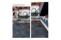 China Dot Line Design Office Patterned Carpet Floor Tiles Polyamide Fiber supplier