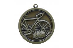 China Cycling Road Race Challenges Custom Finisher Medals Design In Gold Silver And Bronze supplier