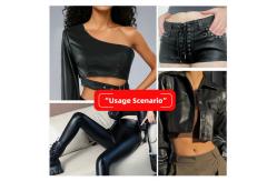 China PVC Lambskin Grain Faux Leather Stretch Blackout Waterproof supplier
