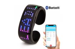 China Bluetooth Remote Control LED Bracelet App Programe Text Pattern supplier