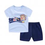 0.9M 12KG Children'S Outfit Sets Short Sleeve Pant Suit Cartoon Print Boys for sale