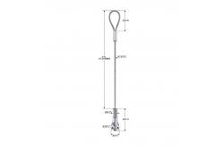 China Brass Snap Zinc Alloy Cable Looping Gripper For Light Hanging 1.5mm supplier