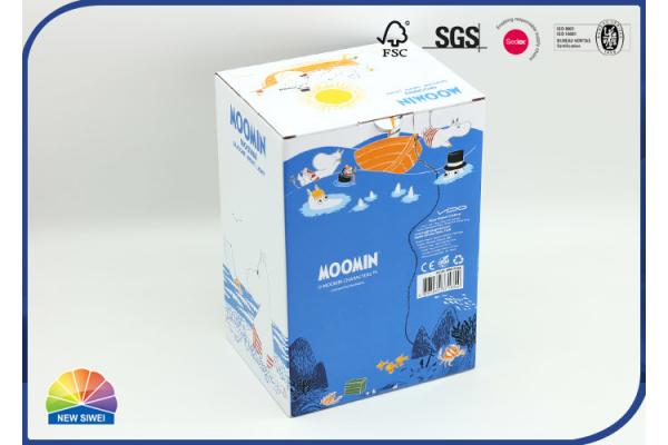 Custom Gloss Laminate Virgin Kraft Corrugated Paper Square Box