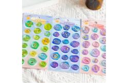 China Custom Logo Decoration Used Self Adhesive Transparent Wax Seal Sticker supplier