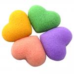 Heart Natural Konjac Sponge Eco Friendly OEM ODM for sale