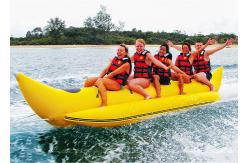 China Aqua Park Towable Inflatables , 3 - 5 persong Inflatable Flying Banana Boat supplier