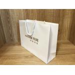 250gsm Recycled ODM White Paper Shopping Bags With Handles