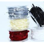 Pearl Love Yarn Pearl Chain Ribbon Flower Packaging Material Beaded Hair Accessories Gift DIY Ribbon 1cm /5m Color Fastness for sale