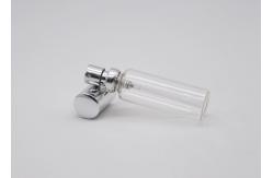 China 10CC Exquisite Mini Glass Perfume Tester Bottle  With Silver Aluminum Spray Pump supplier