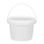 500ml Plastic Food Bucket With Handle for Liquid Honey Yogurt Popcorn Packing Container for sale