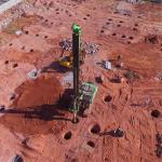 Super Bore Pile Mini Rotary Drilling Rig Machine Customized KR125A