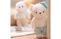 China Hand Washable 100g Teddy Bear Plush Toys With Hat supplier