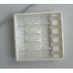White PET Drug Plastic Blister Inside Anti-counterfeiting Design Pattern Ampoule Blister Tray Packing And Storage for sale