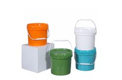 China Round Paint Custom Printed Plastic Bucket for Packaging Container Logo Customrized supplier